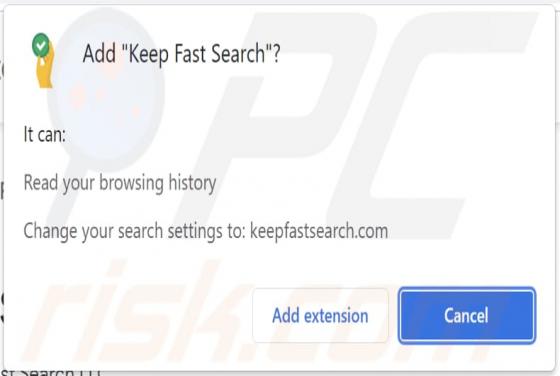 Porywacz przeglądarki Keep Fast Search