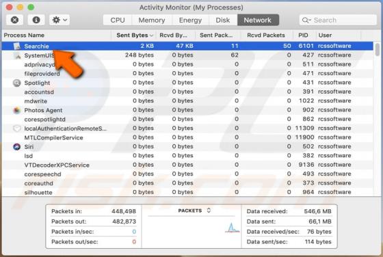 Przekierowanie chillsearch.xyz (Mac)