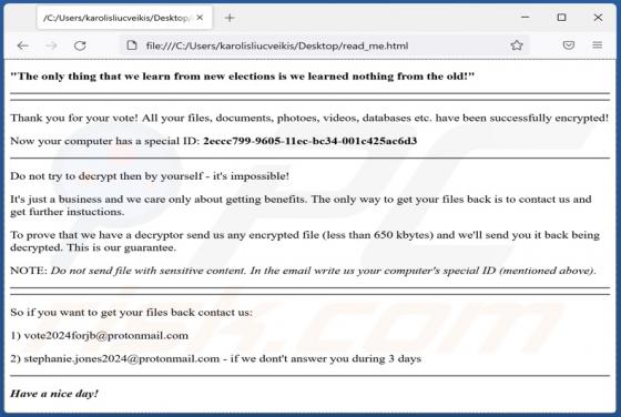 Ransomware Vote2024