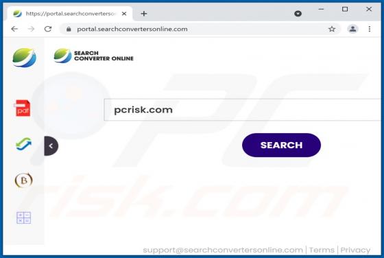 Porywacz przeglądarki SearchConvertersOnline