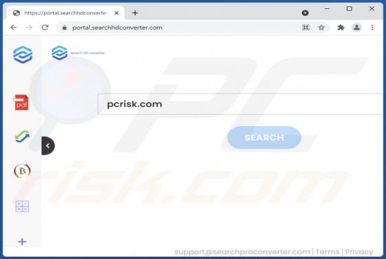 Porywacz przeglądarki SearchHDConverter