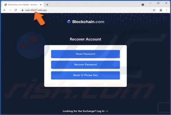 Oszustwo POP-UP BlockChain