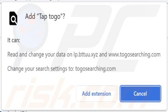Porywacz przeglądarki Tap togo