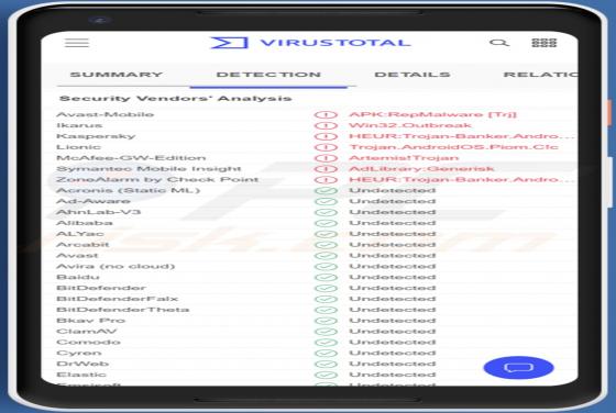 Trojan bankowy Revive (Android)