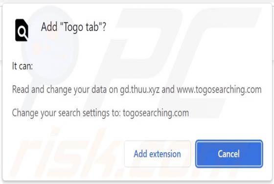 Porywacz przeglądarki Togo Tab