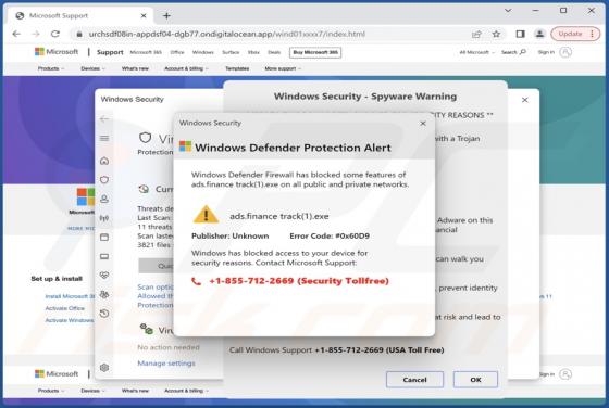 Oszustwo POP-UP Ads.financetrack(1).exe