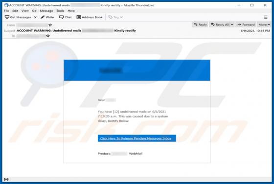 Oszustwo Undelivered Mails