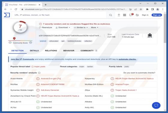 Malware PixBankBot (Android)
