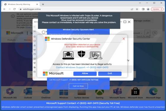 Oszustwo POP-UP Virus Has Been Detected On Your Device