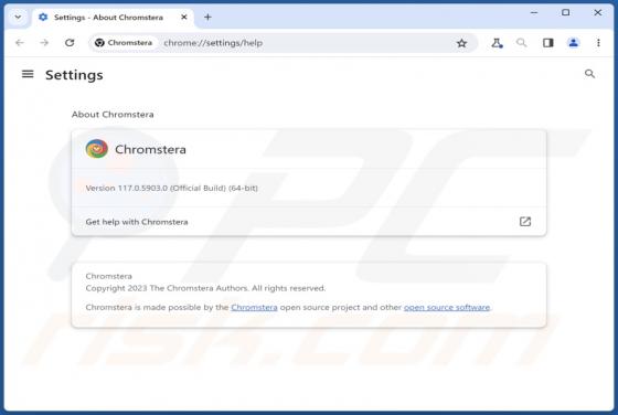 Niechciana aplikacja Chromstera