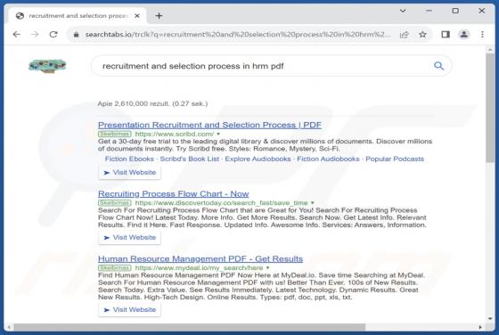 Przekierowanie searchtabs.io