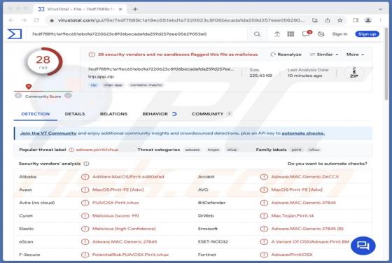 Adware Trip.app (Mac)
