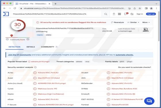 Adware Unhindering.app (Mac)