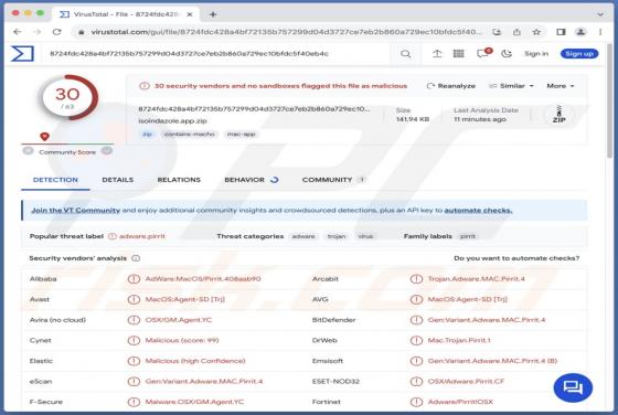 Adware Isoindazole.app (Mac)