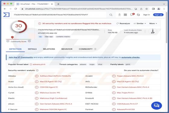 Adware Simulatively.app (Mac)