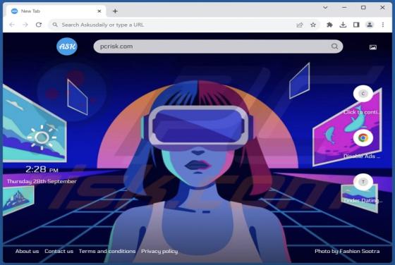 Porywacz przeglądarki Askusdaily