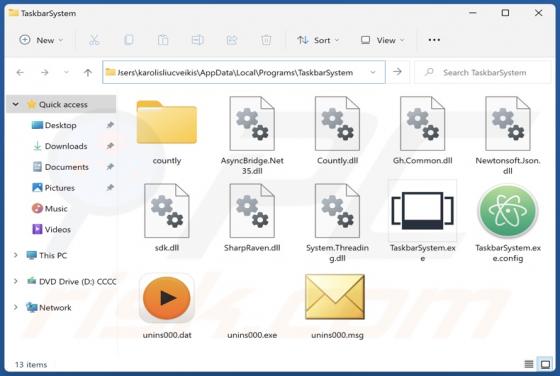 Niechciana aplikacja Taskbar System