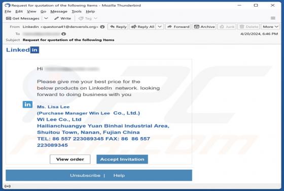 Oszustwo e-mailowe Products On LinkedIn