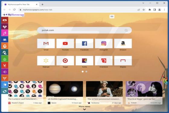 Porywacz przeglądarki My Horoscope Pro