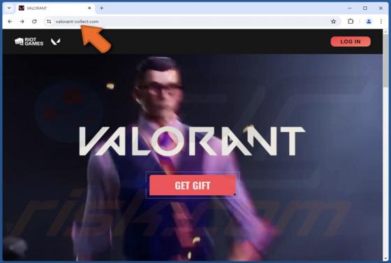 Fałszywe Valorant Gift oszustwo