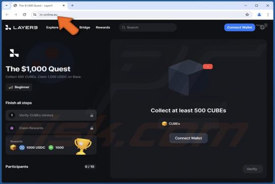 Oszustwo Collect 500 CUBEs