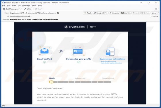 Oszustwo e-mailowe Crypto.com
