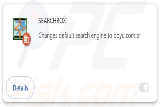 Porywacz przeglądarki SEARCHBOX