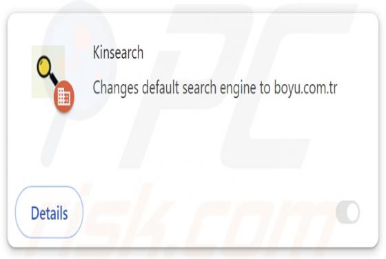 Porywacz przeglądarki Kinsearch