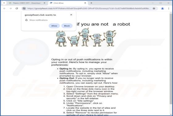 Gossipfeast.club reklamy