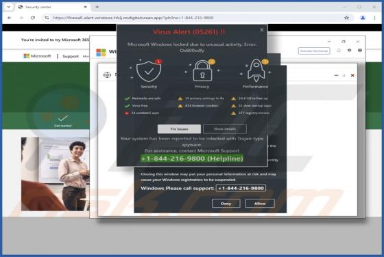 Virus Alert (05261) POP-UP Oszustwo