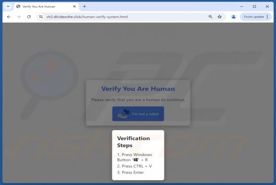 Verify You Are A Human (CAPTCHA) Oszustwo