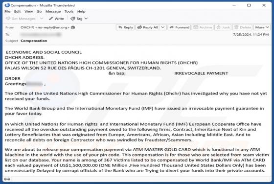 Oszustwo e-mailowe Irrevocable Payment Order