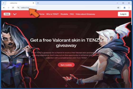 Oszustwo Valorant Skin Giveaway