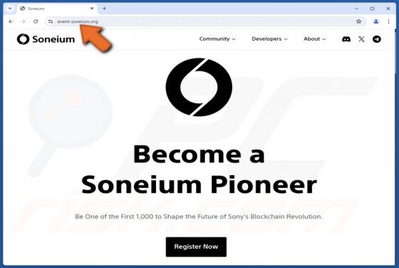 Soneium Registration Oszustwo