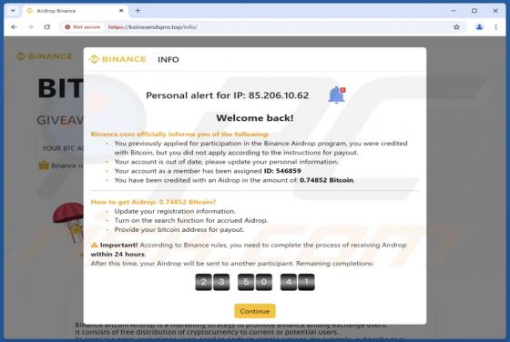 Bitcoin Airdrop From Binance Oszustwo