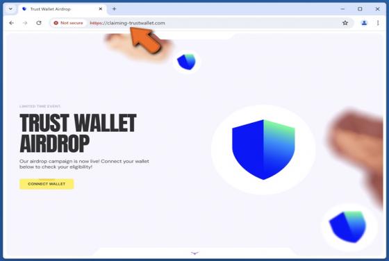 Trust Wallet Airdrop Oszustwo