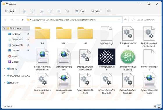 Porywacz przeglądarki MYWeb Watch