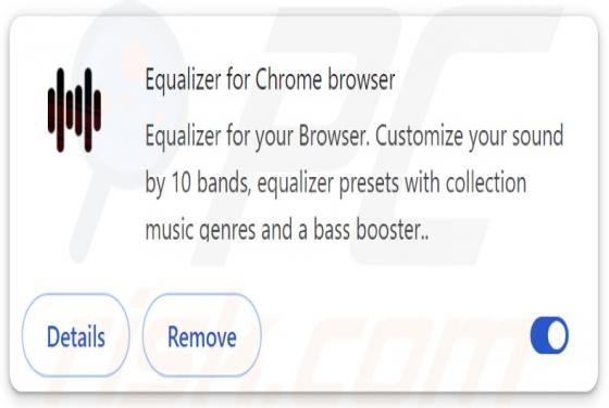 Equalizer For Chrome Browser Adware