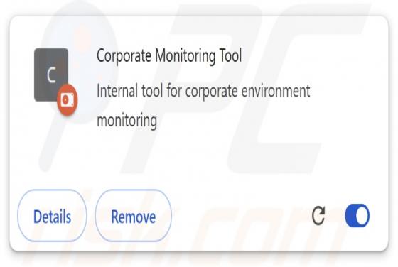 Corporate Monitoring Tool Złośliwe rozszerzenie