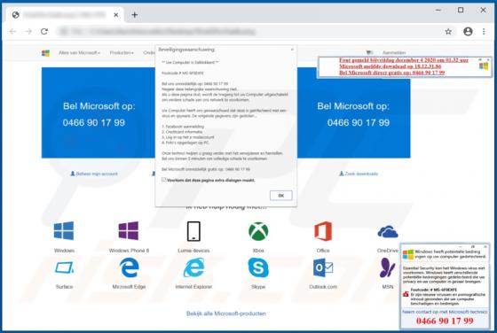 Error code # MS-6F0EXFE POP-UP Oszustwo