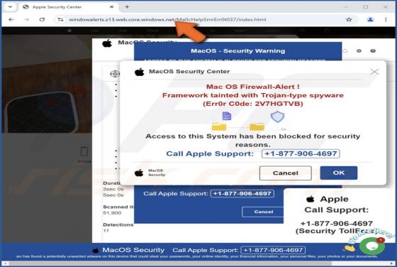 Mac OS Firewall-Alert POP-UP Oszustwo (Mac)
