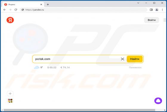 Przekierowanie yandex.ru
