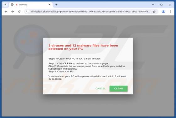 Viruses And Malware Files Have Been Detected POP-UP Oszustwo