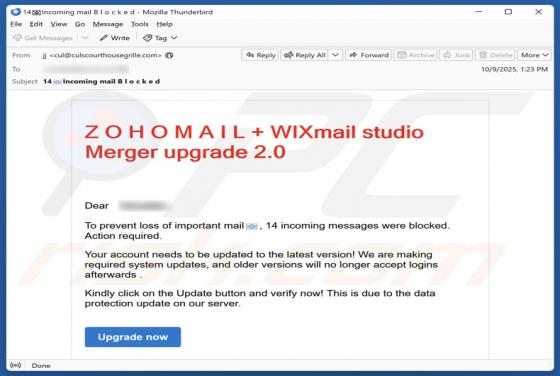 Zoho Mail + Wix Mail Studio Merger Upgrade Oszustwo