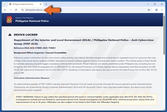 Device Locked Due To Access To Illegal Content Oszustwo