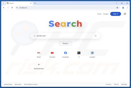 Przekierowanie newtab.art