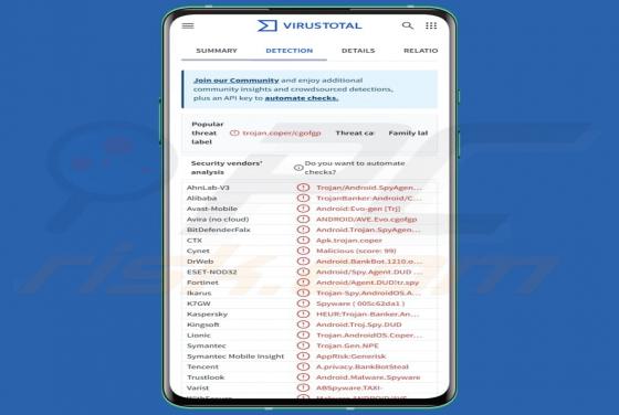 Trojan bankowy Massiv (Android)