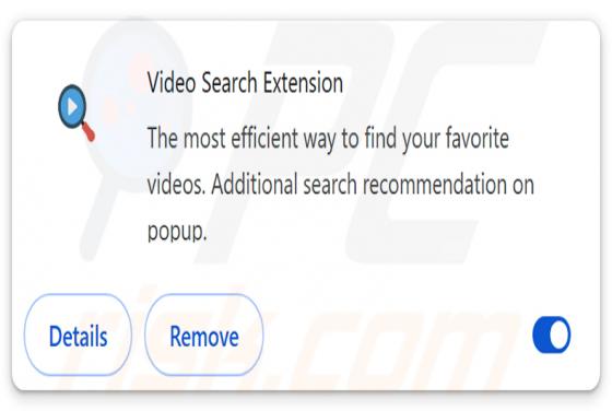 Video Search Extension porywacz przeglądarki