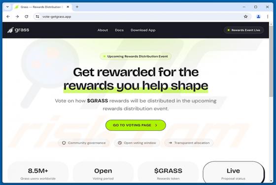 Grass Vote Rewards oszustwo
