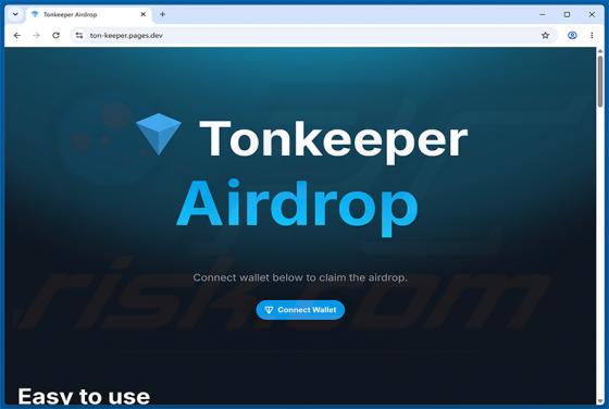 Tonkeeper Airdrop Scam